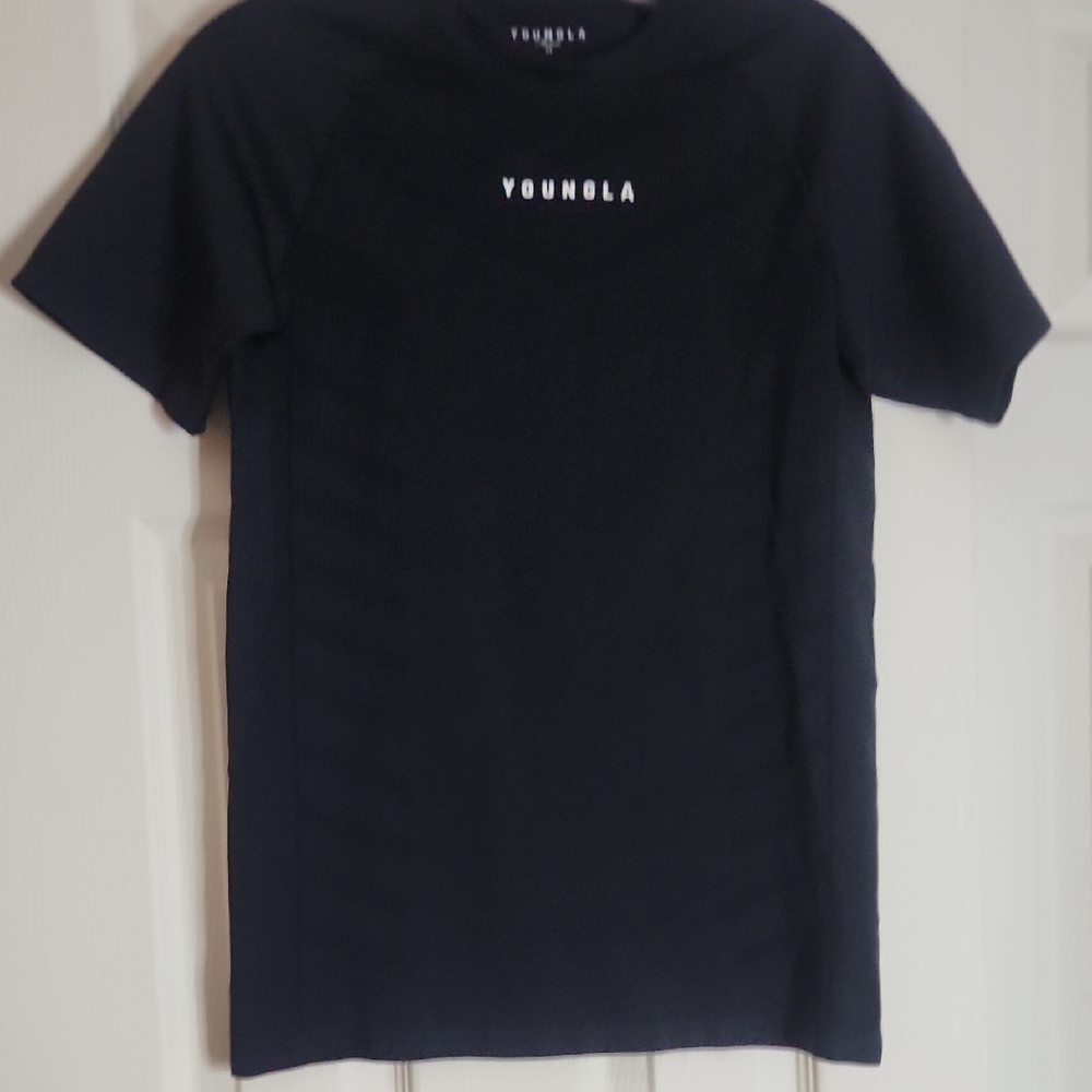 YoungLA Men's Black Short Sleeve Tee